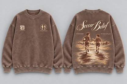 TOGETHER—Washed Oversized Crewneck
