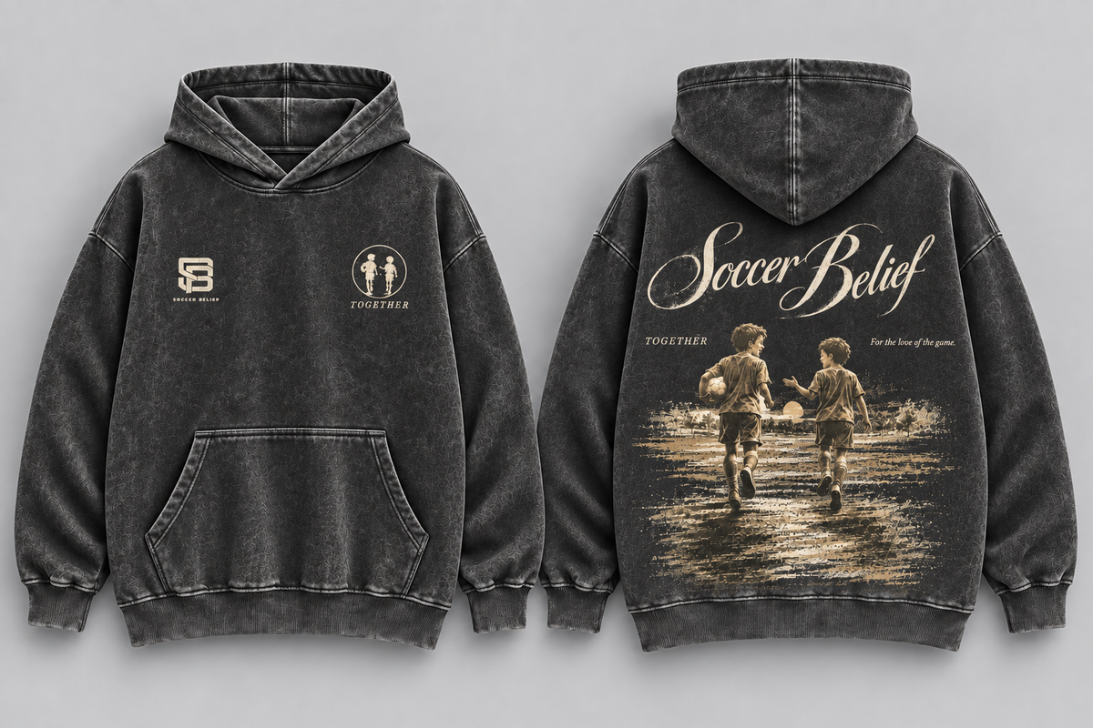 TOGETHER—Washed Oversized Hoodie