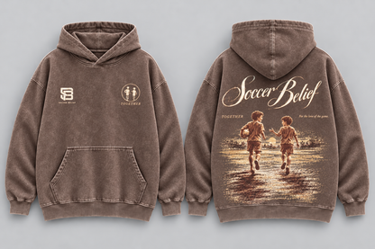 TOGETHER—Washed Oversized Hoodie