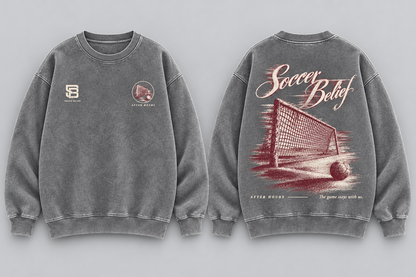 AFTER HOURS—Washed Oversized Crewneck