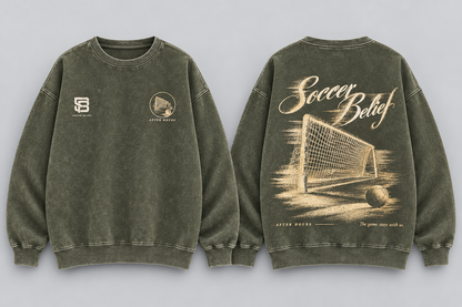 AFTER HOURS—Washed Oversized Crewneck