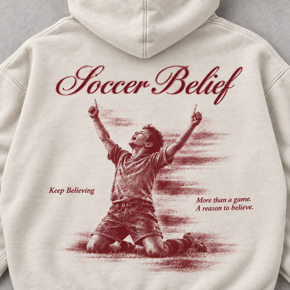 Keep Believing — Washed Oversized Hoodie