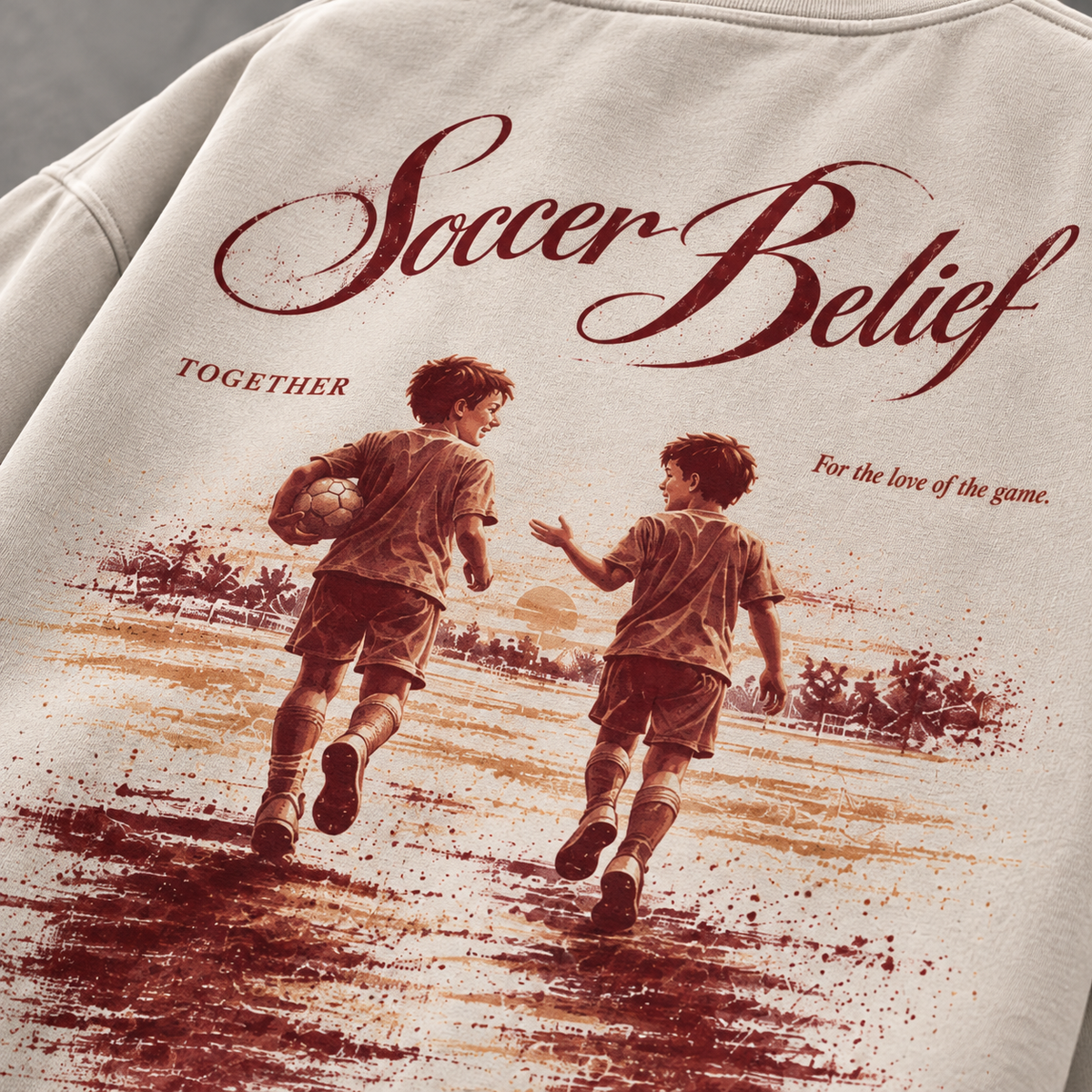 TOGETHER—Washed Oversized Crewneck