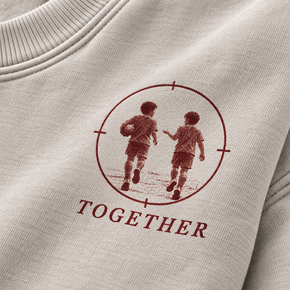 TOGETHER—Washed Oversized Crewneck