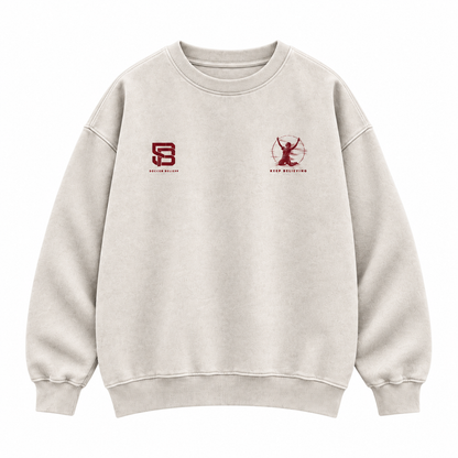 Keep Believing — Washed Oversized Crewneck