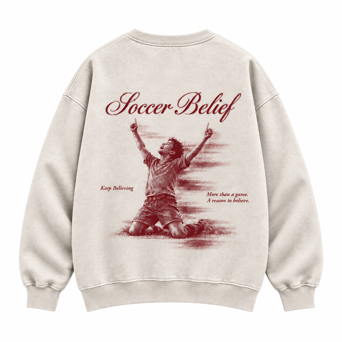 Keep Believing — Washed Oversized Crewneck
