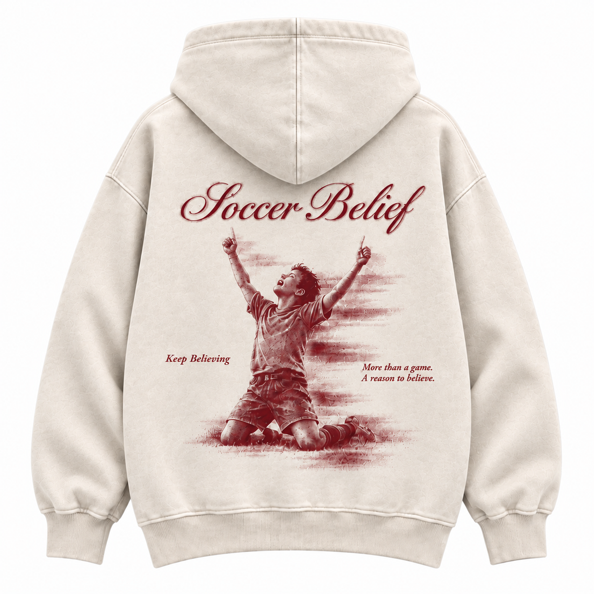 Keep Believing — Washed Oversized Hoodie