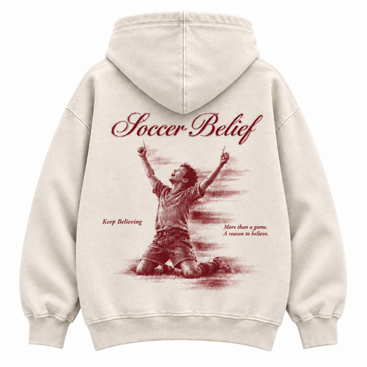 Keep Believing — Washed Oversized Hoodie