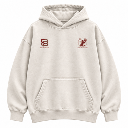 Last Line — Washed Oversized Hoodie