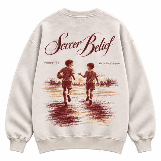 TOGETHER—Washed Oversized Crewneck