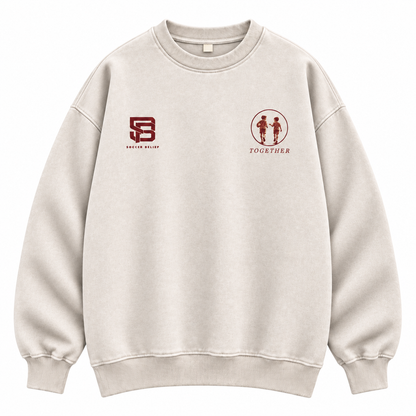 TOGETHER—Washed Oversized Crewneck