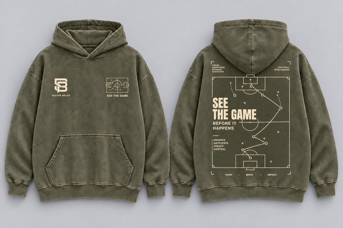 See The Game Before It Happens Washed Oversized Hoodie