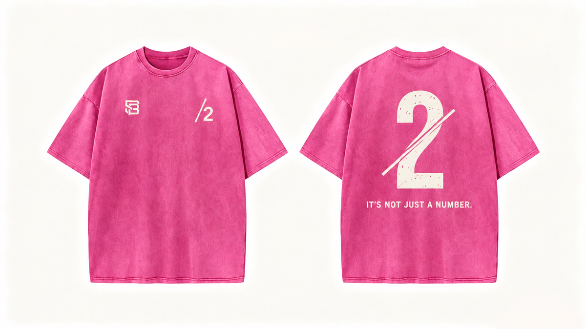 Not Just a Number #2 — Washed Oversized Tee