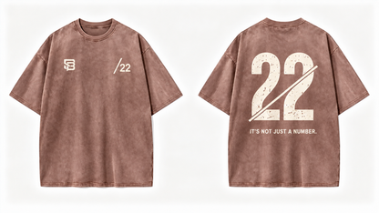 Not Just a Number #22 — Washed Oversized Tee
