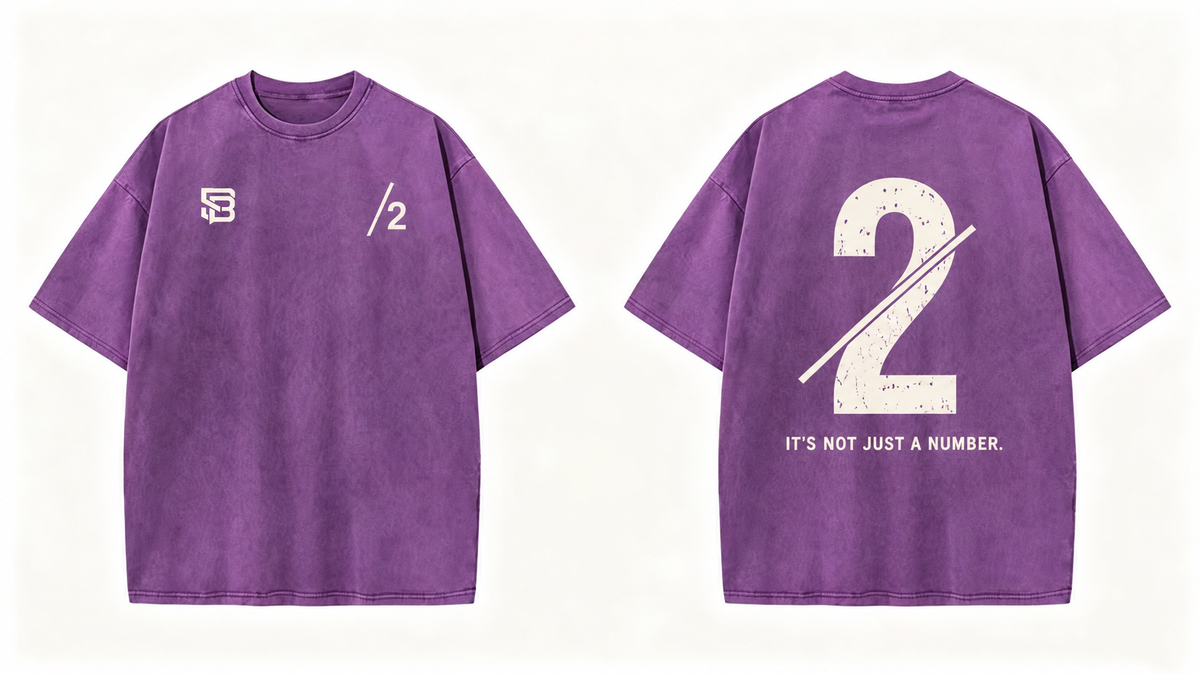 Not Just a Number #2 — Washed Oversized Tee