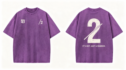 Not Just a Number #2 — Washed Oversized Tee
