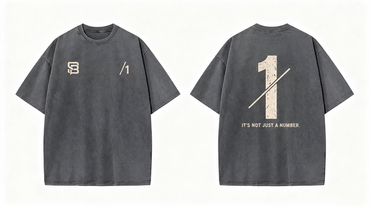 Not Just a Number #1 — Washed Oversized Tee