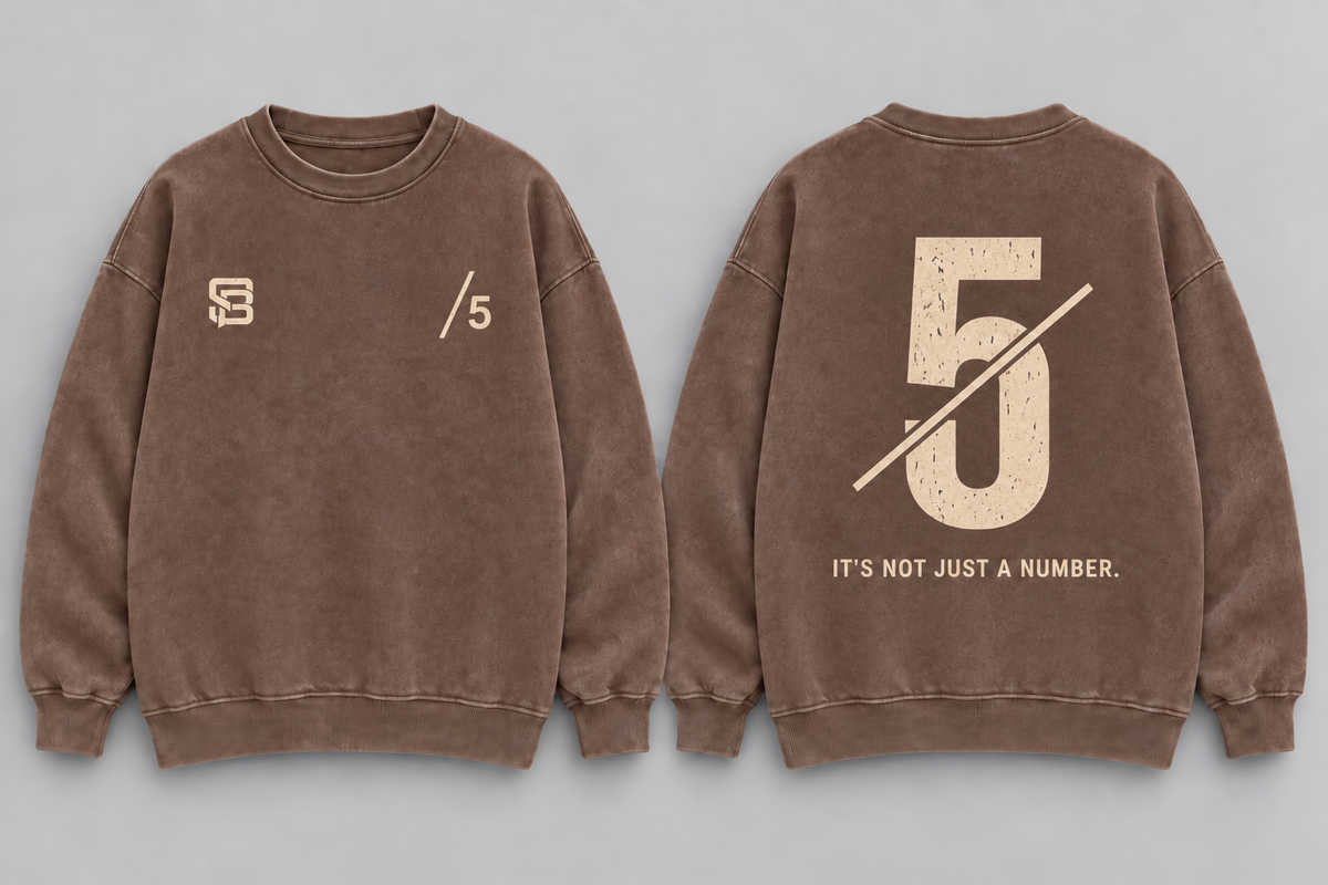 HOLD THE LINE — Washed Oversized Crewneck