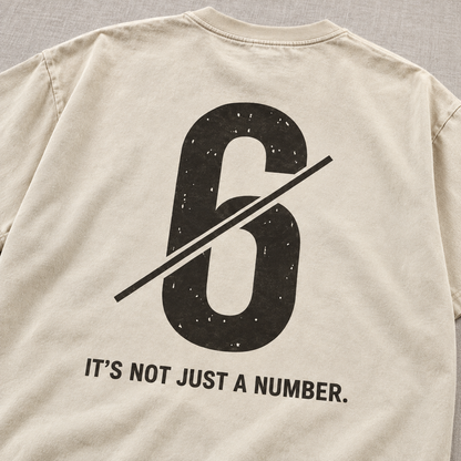 Not Just a Number #6 — Washed Oversized Tee