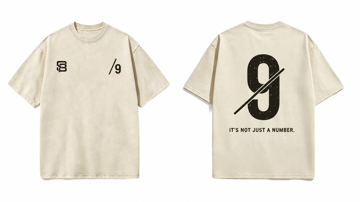 Not Just a Number #9 — Washed Oversized Tee