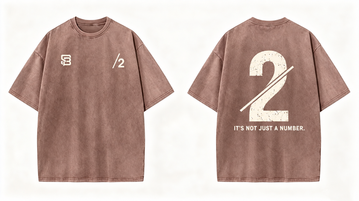 Not Just a Number #2 — Washed Oversized Tee