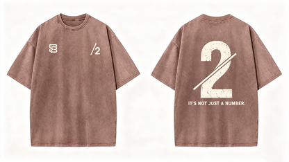 Not Just a Number #2 — Washed Oversized Tee
