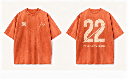 Not Just a Number #22 — Washed Oversized Tee