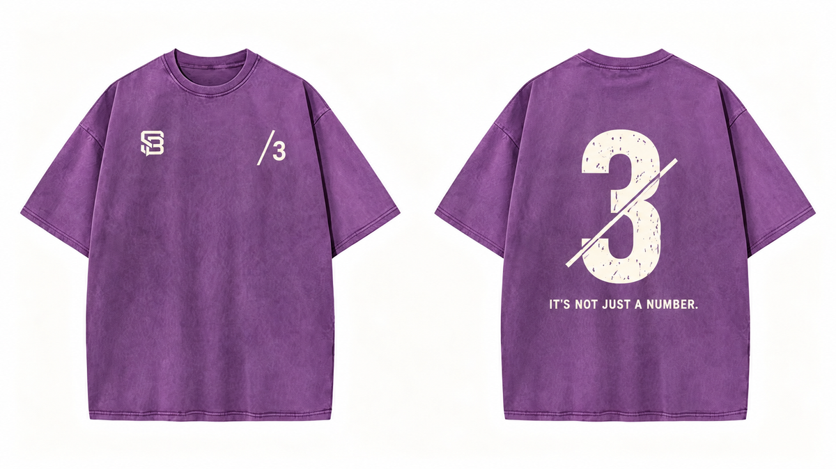 Not Just a Number #3 — Washed Oversized Tee