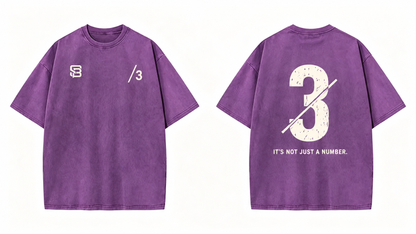 Not Just a Number #3 — Washed Oversized Tee