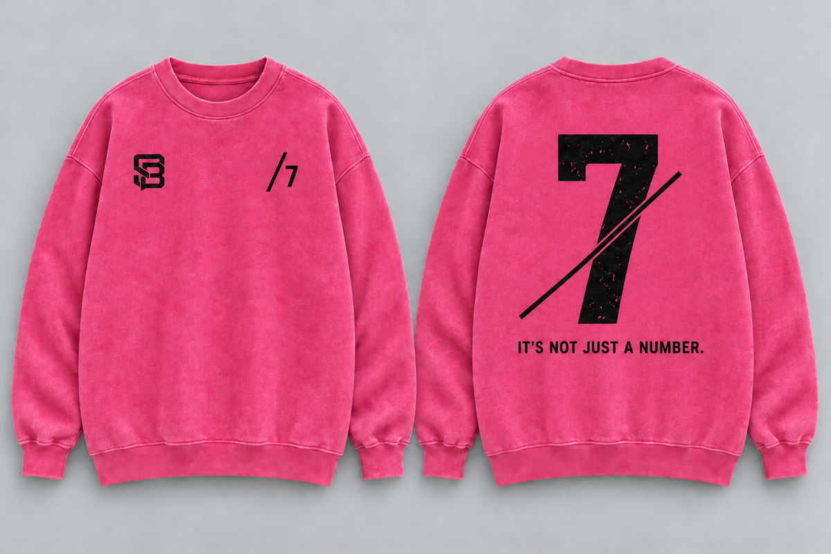 BREAK THE LINE — Washed Oversized Crewneck