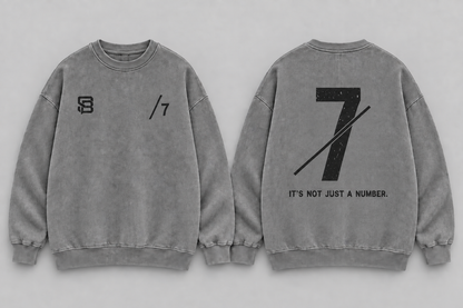 BREAK THE LINE — Washed Oversized Crewneck
