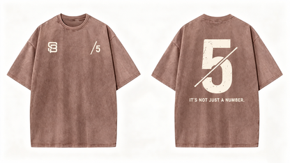 Not Just a Number #5 — Washed Oversized Tee