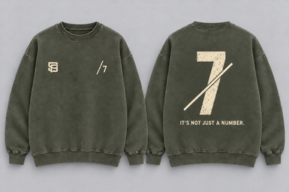 BREAK THE LINE — Washed Oversized Crewneck