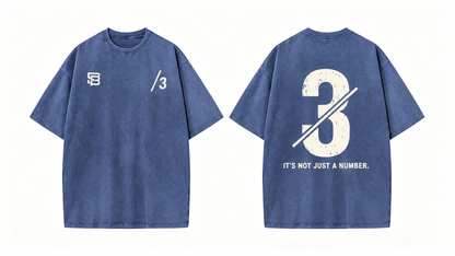 Not Just a Number #3 — Washed Oversized Tee