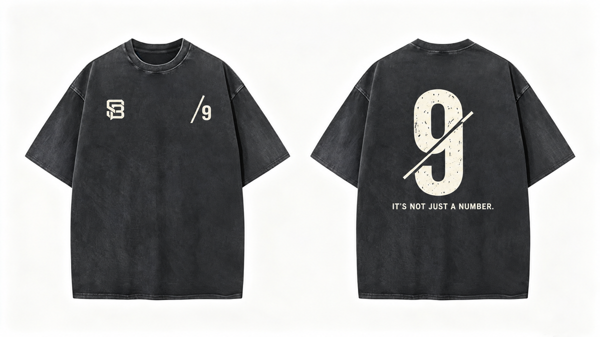 Not Just a Number #9 — Washed Oversized Tee