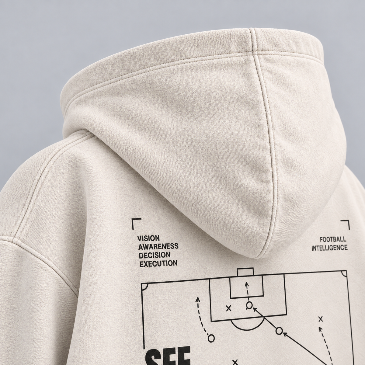 See The Game Before It Happens Washed Oversized Hoodie