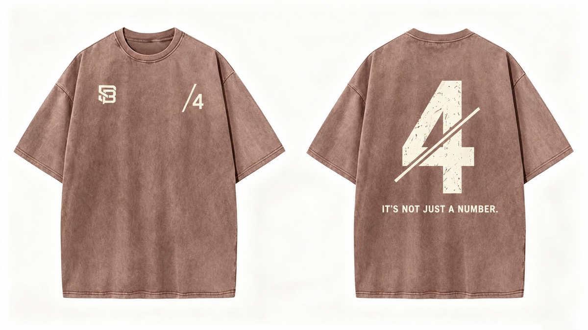 Not Just a Number #4 — Washed Oversized Tee