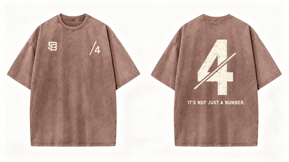Not Just a Number #4 — Washed Oversized Tee