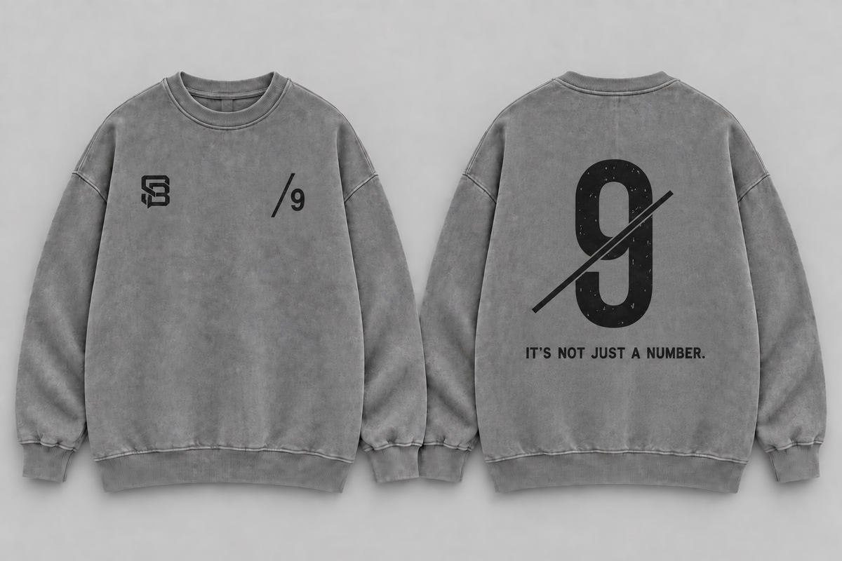 THE FINISHER — Washed Oversized Crewneck