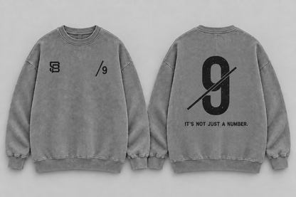THE FINISHER — Washed Oversized Crewneck