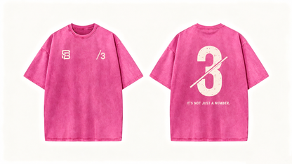 Not Just a Number #3 — Washed Oversized Tee