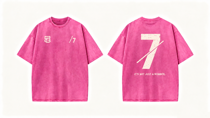 Not Just a Number #7 — Washed Oversized Tee