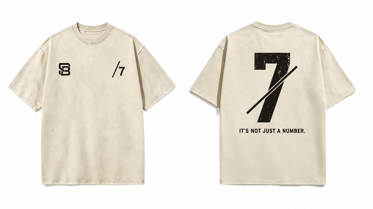 Not Just a Number #7 — Washed Oversized Tee