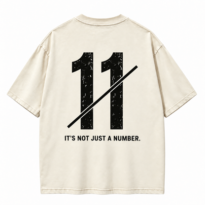 Not Just a Number #11 — Washed Oversized Tee