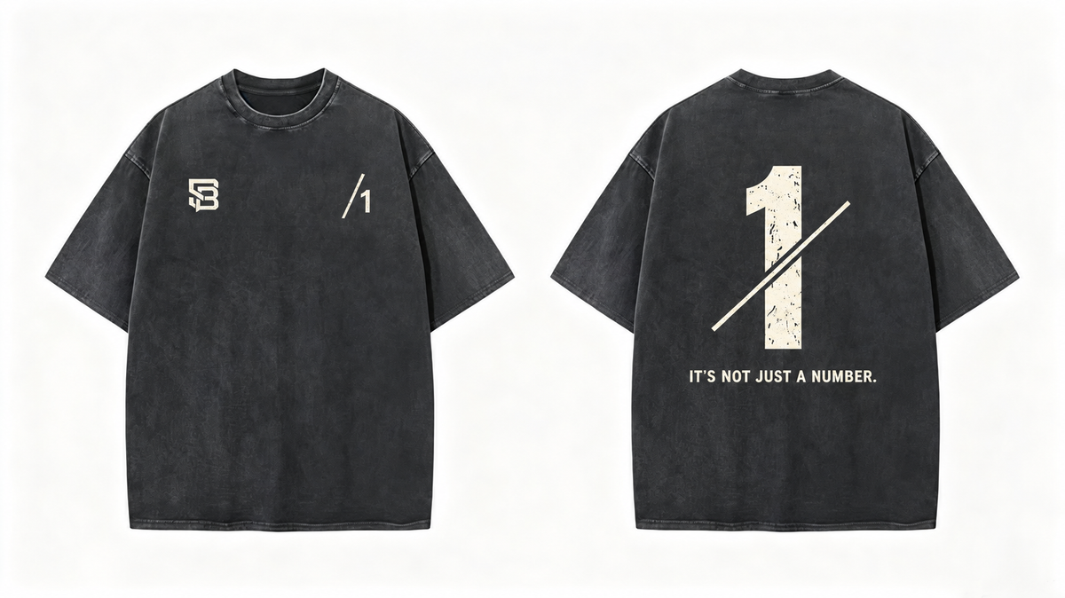 Not Just a Number #1 — Washed Oversized Tee