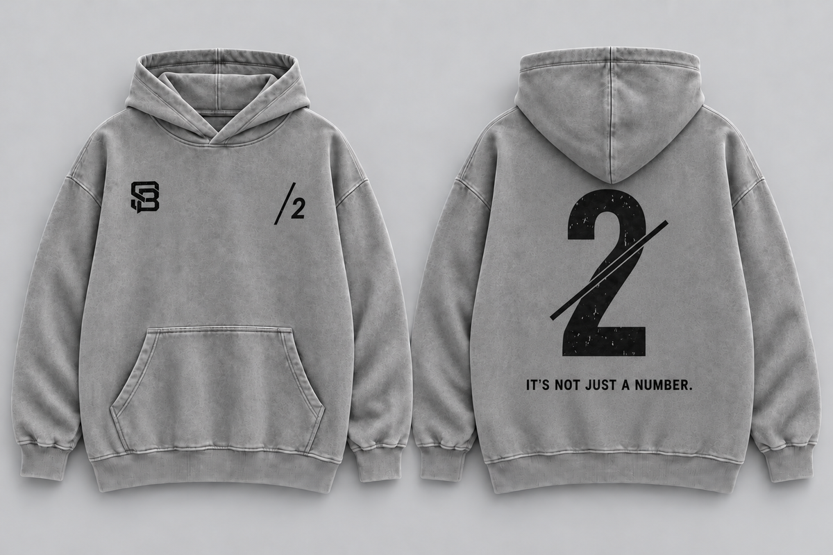 HOLD THE LINE — Washed Oversized Hoodie