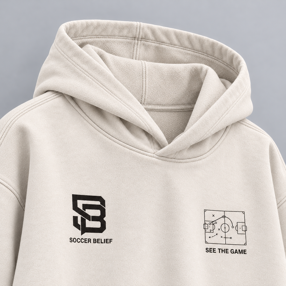 See The Game Before It Happens Washed Oversized Hoodie