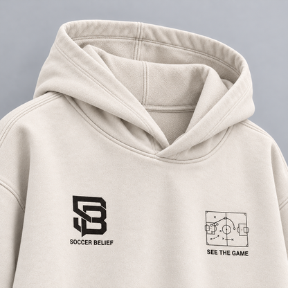 See The Game Before It Happens Washed Oversized Hoodie