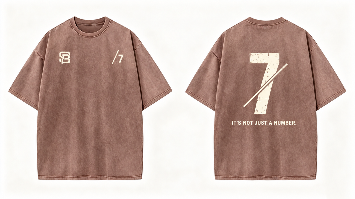 Not Just a Number #7 — Washed Oversized Tee