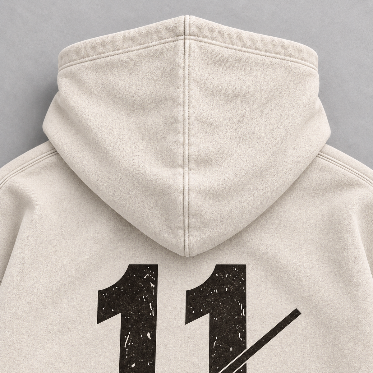 DOUBLE MARK 11 — Washed Oversized Hoodie